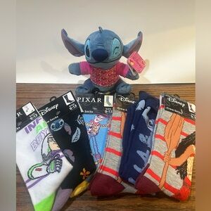 Disney Character Socks Bundle | Stitch, Moana & Buzz Lightyear | 6 Pairs | NEW